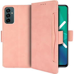 Etui z klapką do Samsung Galaxy M23 5G / M13, Card Slot, różowe