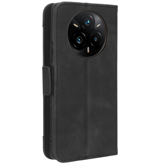 Etui z klapką do Realme 14 Pro 5G, Card Slot, czarne