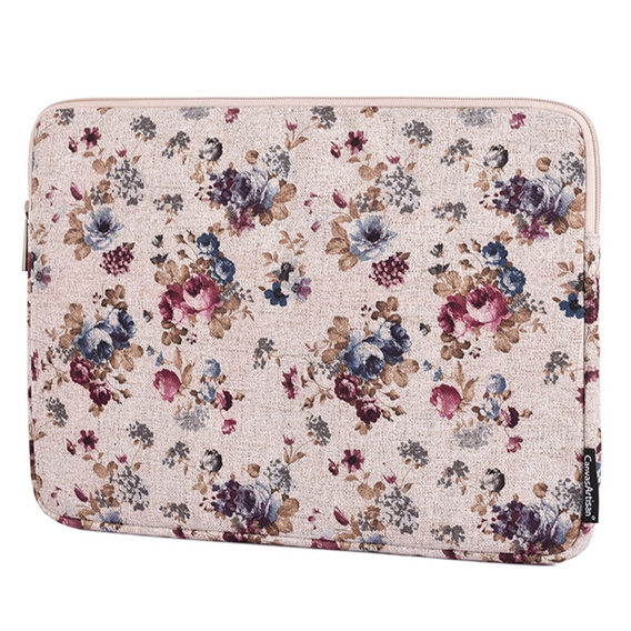 Etui na Laptopa 13" z Motywem Kwiatowym – Khaki