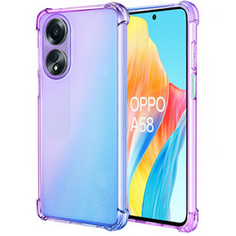 Etui Gradient Dropproof do Oppo A58 4G, Fioletowe / niebieskie