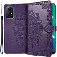 Etui z klapką do Xiaomi Redmi Note 12S, Mandala, fioletowe