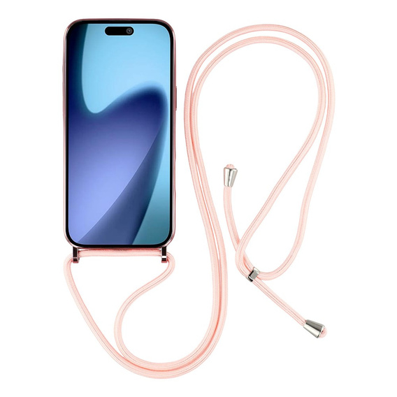 Etui do iPhone Air, Electro MagSafe, różowe + Smycz