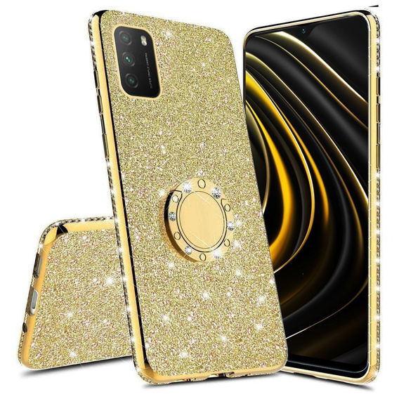 Etui Bling do Xiaomi POCO M3, Gold