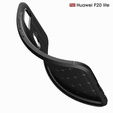 Czarne Etui Football Grain TPU Case do Huawei P20 Lite