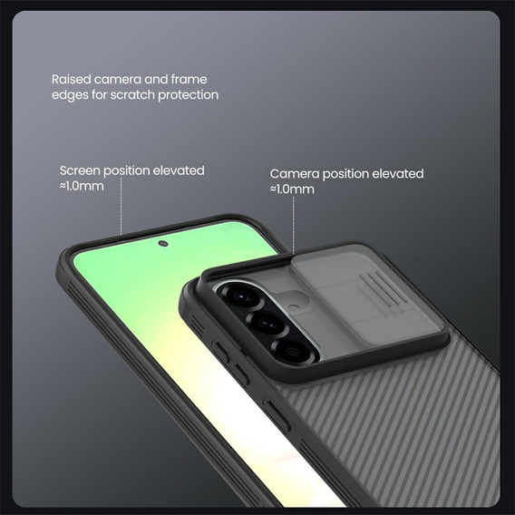Etui NILLKIN do Samsung Galaxy A57 5G, Camshield Pro, przezroczyste / czarne