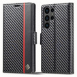 Etui z klapką do Samsung Galaxy S26 Ultra, Carbon LC.IMEEKE, czarne