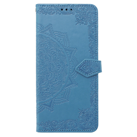 Etui z klapką do Xiaomi Poco X6 Pro 5G, Mandala, niebieskie