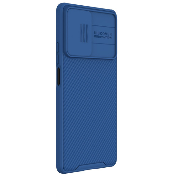 Etui do Xiaomi Poco F5, pancerne Nillkin, CamShield Pro, Niebieskie