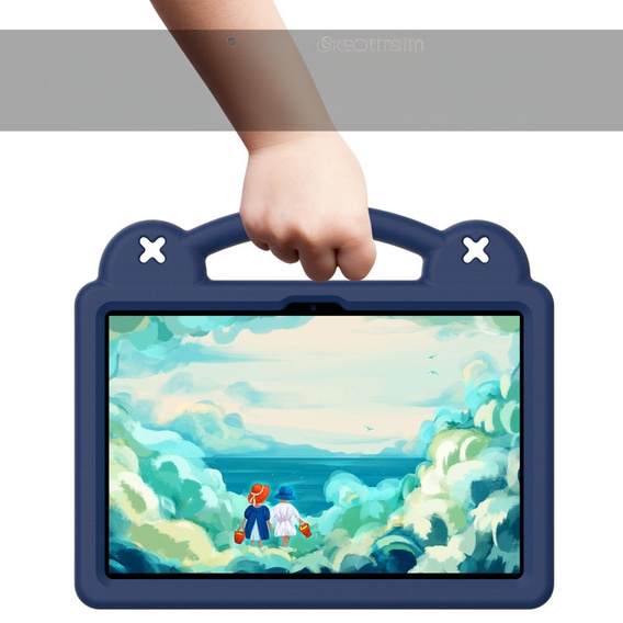 Etui do Lenovo Tab 10.1" TB311FU, Cute Patterns, z podstawką, granatowe