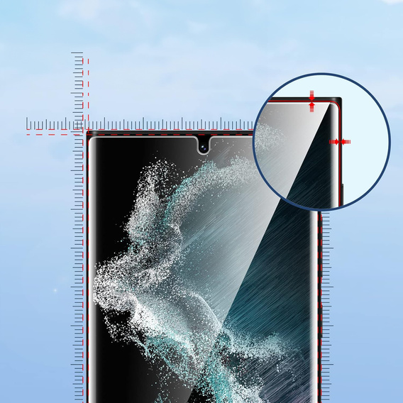 2x Szkło Hybrydowe Ceramic ERBORD do Samsung Galaxy S22 Ultra