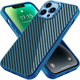 Etui Slim Carbon do iPhone 14 Pro Max, Blue