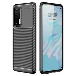 Etui do Huawei P40, Carbon Gel, czarne