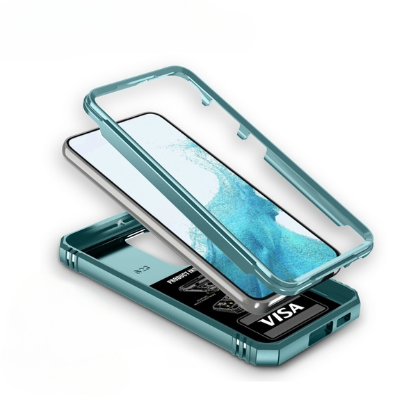 Etui pancerne do Samsung Galaxy S23, CamShield Slide, zielone