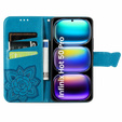 Etui z klapką do Infinix Hot 50 Pro 4G, Butterfly, niebieskie