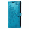 Etui z klapką do Infinix Hot 40i, Mandala, niebieskie