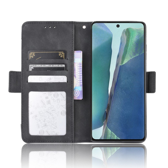 Etui z klapką do Samsung Galaxy S20 FE, Card Slot, czarne