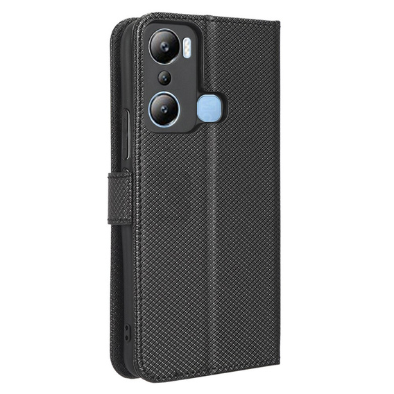 Etui z klapką do Infinix Hot 20i, Wallet Smart Magnet Case, czarne