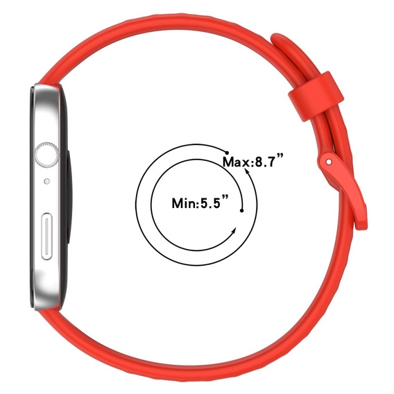 Pasek Silikonowy do Huawei Watch Fit 4 / 4 Pro / 3, Czerwony