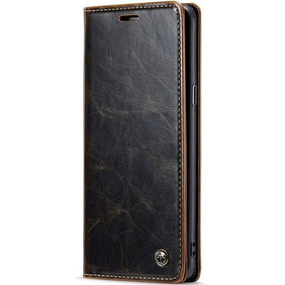 Etui z klapką CASEME do Samsung Galaxy S8+ Plus, Waxy Textured, kawowe