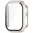 2w1 Etui + Szkło Hartowane do Apple Watch 10/11 42MM, Beżowe