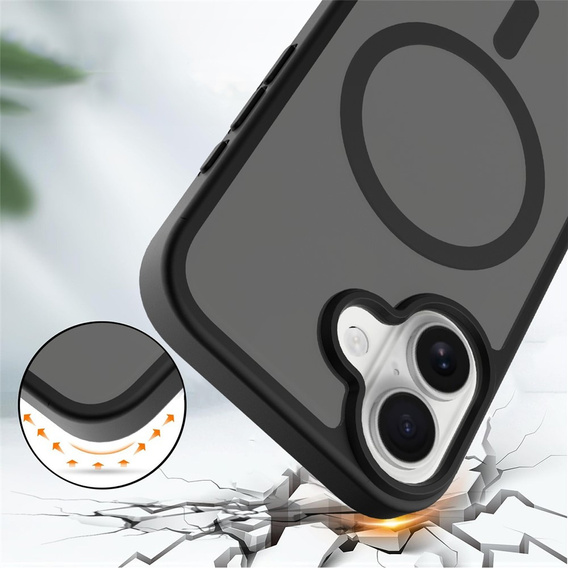 Etui do iPhone 17, Matt Case, do MagSafe, matowe czarne