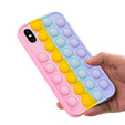 Etui Push Bubble Pop It do iPhone X / XS