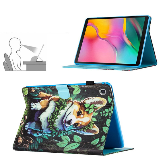 Etui do Samsung Galaxy Tab S6 Lite 10.4" 2020/2022/2024, z klapką, corgi dog