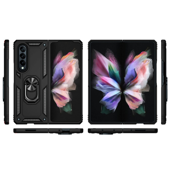 Etui pancerne do Samsung Galaxy Z Fold3 5G, Nox Case Ring, czarne