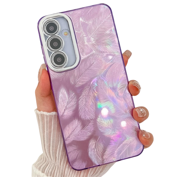 Etui do Samsung Galaxy A36 5G / A56 5G, Feather, fioletowe