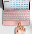 Etui z klawiaturą Dracool do iPad Air 13" 2025/2024 (7/6 gen.) / Pro 12.9" 2022/2021/2020 (6/5/4 gen.), różowe