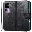 Etui z klapką do Oppo Reno 10 / 10 Pro, Butterfly, czarne