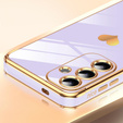 Etui do Samsung Galaxy S25 FE, Electro heart, fioletowe