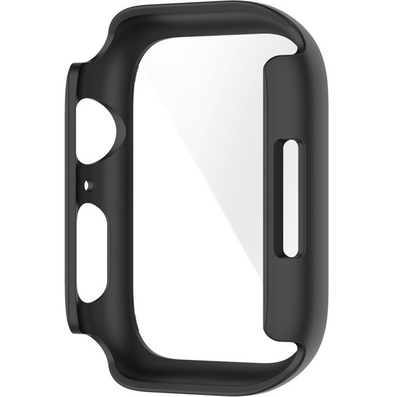 2w1 Etui + Szkło Hartowane do Apple Watch 7/8/9 41MM, Czarne