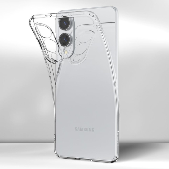 Etui Spigen do Samsung Galaxy S25 Edge, Liquid Crystal, przezroczyste + Szkło hartowane