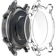 2w1 Etui z Osłoną na ekran do Huawei Watch GT 2 42mm, Przezroczyste, Bezbarwne