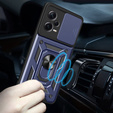 Zestaw Etui pancerne do Xiaomi Redmi Note 12 Pro+ 5G, CamShield Slide, granatowe + Szkło