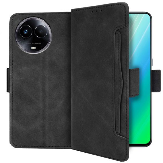 Etui z klapką do Realme 11 5G, Card Slot, czarne