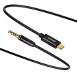 Baseus kabel audio Yiven M01 USB-C 3,5 mm 1,2 m - Czerwono-Czarny