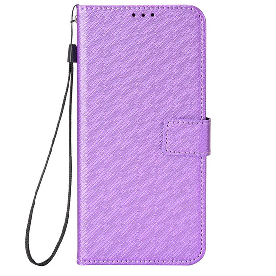 Etui z klapką do Samsung Galaxy M55 5G, Wallet Smart Magnet, fioletowe