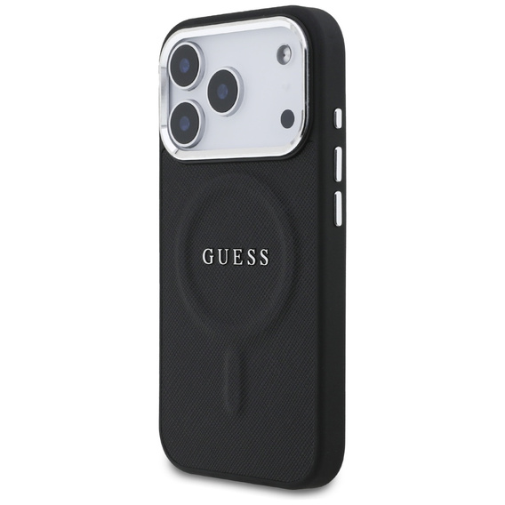 Etui GUESS do iPhone 17 Pro, Classic Logo, do MagSafe, czarne
