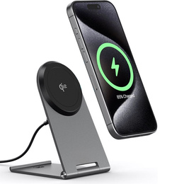 Bezprzewodowa ładowarka indukcyjna do MagSafe, szara