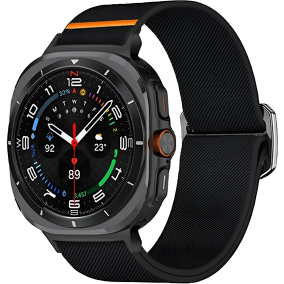 Pasek nylonowy do Samsung Galaxy Watch Ultra 47mm (2025 / 2024), Czarny