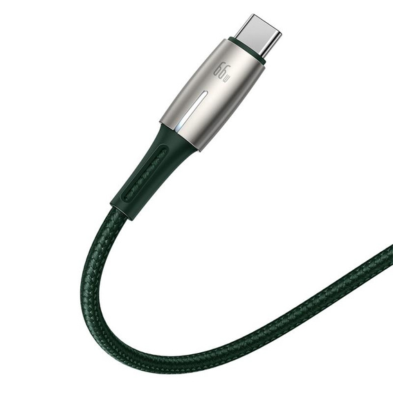 Baseus kabel Cafule Metal USB – USB-C 0,25 m 66W - czarny