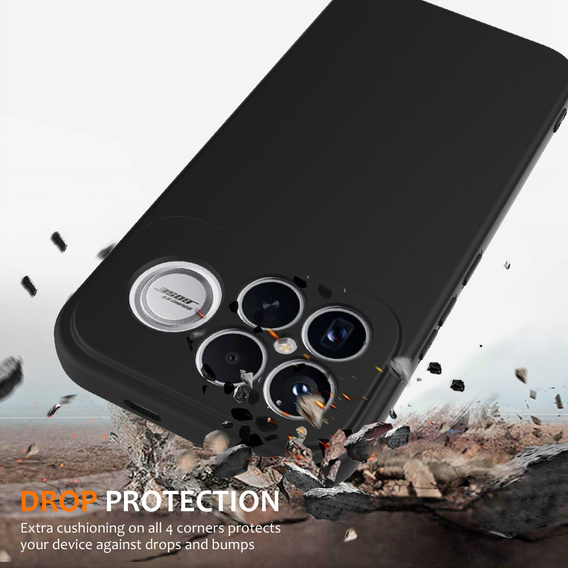 Etui do Xiaomi Poco F8 Ultra, Silicone Lite, do MagSafe, czarne