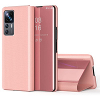 Etui do Xiaomi 12T / 12T Pro, Clear View, różowe rose gold