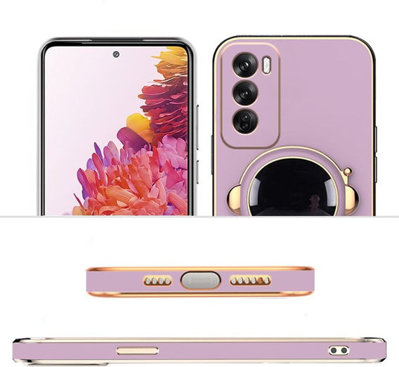 Etui do Oppo Reno 12, Astronaut, fioletowe