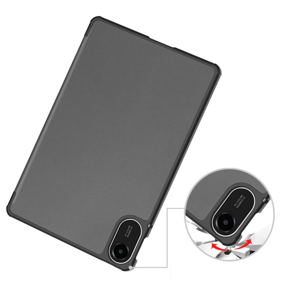 Etui z klapką do Xiaomi Redmi Pad 2 – z funkcją podstawki, szare