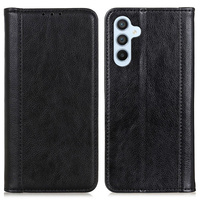 Etui do Samsung Galaxy A36 5G, Wallet Litchi Leather, czarne