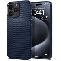 Etui Spigen do iPhone 15 Pro, Liquid Air, Niebieskie