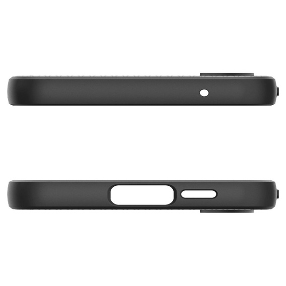 Etui Spigen do Samsung Galaxy A55 5G, Liquid Air, czarne + Szkło Hartowane 9H